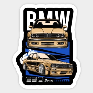 Classic BMW E30 Sticker